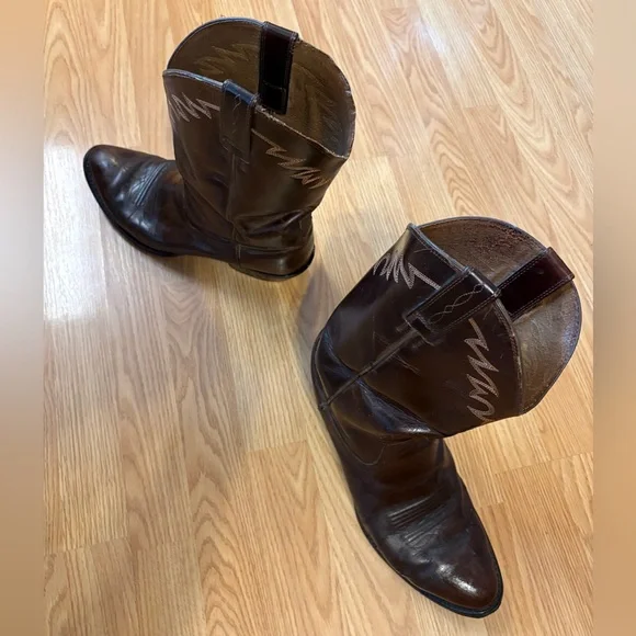 Ariat Men's Brown Leather Western/Cowboy Boots - size 10.5 EE - Picture 7 of 16